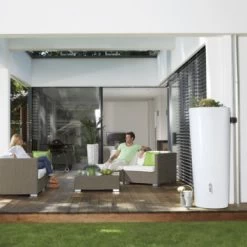 Garantia Regenton Met Plantenbak Wit 350 Liter -Tuin Decor Verkoop 123 308