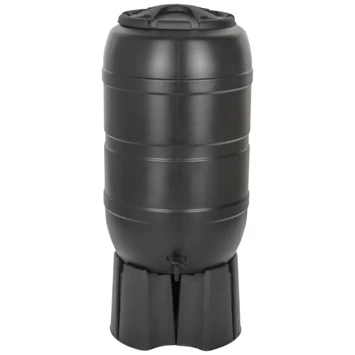 Practo Garden Classic Regenton Zwart Kunststof Met Accessoires 210 Liter 3 Practo Garden Classic Regenton Zwart Kunststof Met Accessoires 210 Liter