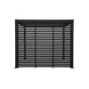 Zijwand Louvre Voor Pergola Classic & Deluxe Zwart 400 Series
