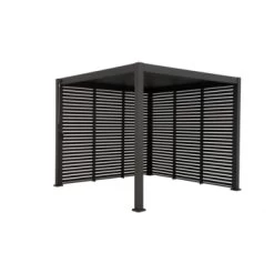 Zijwand Louvre Voor Pergola Classic & Deluxe Zwart 400 Series -Tuin Decor Verkoop 123 414