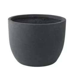 Pot Eivorm Antraciet Fiberclay 29x22 Cm