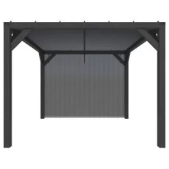 Pergola Silvano Zwart Inclusief Zijdoek -Tuin Decor Verkoop 123 456