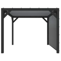 Pergola Silvano Zwart Inclusief Zijdoek -Tuin Decor Verkoop 123 457