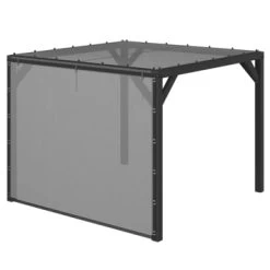 Pergola Silvano Zwart Inclusief Zijdoek -Tuin Decor Verkoop 123 461
