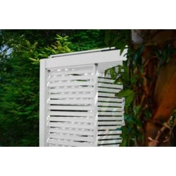 Zijwand Louvre Voor Pergola Classic & Deluxe Wit 400 Series -Tuin Decor Verkoop 123 477