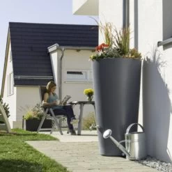 Regenton Met Plantenbak Antraciet Kunststof 150 Liter 7 Regenton Met Plantenbak Antraciet Kunststof 150 Liter -Tuin Decor Verkoop 123 49