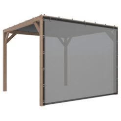 Pergola Silvano Douglas Incl. Schaduwdoek & Zijdoek 324x324 Cm
