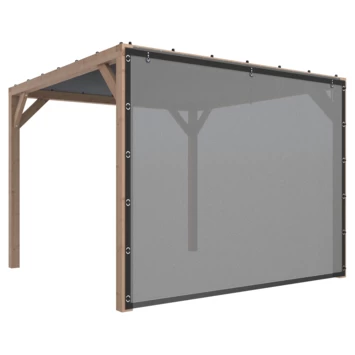Pergola Silvano Douglas Incl. Schaduwdoek & Zijdoek 324x324 Cm 3 Pergola Silvano Douglas Incl. Schaduwdoek & Zijdoek 324x324 Cm