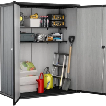 Keter Kunststof Tuinopbergkast High Store Plus 4 Keter Kunststof Tuinopbergkast High Store Plus - Afbeelding 2