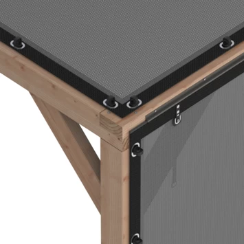 Pergola Silvano Douglas Incl. Schaduwdoek & Zijdoek 324x324 Cm 4 Pergola Silvano Douglas Incl. Schaduwdoek & Zijdoek 324x324 Cm - Afbeelding 2