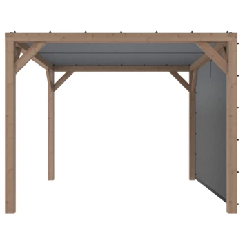 Pergola Silvano Douglas Incl. Schaduwdoek & Zijdoek 324x324 Cm 8 Pergola Silvano Douglas Incl. Schaduwdoek & Zijdoek 324x324 Cm - Afbeelding 6