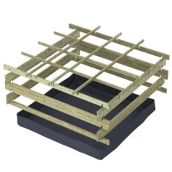 Moestuinbak Vierkant Ca. 120x120 Cm -Tuin Decor Verkoop 123 784