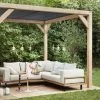 Pergola Silvano Douglas Met Schaduwdoek 324x324 Cm -Tuin Decor Verkoop 123 819