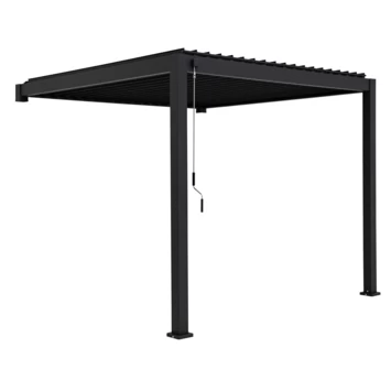 Pergola Classic Zwart 3x4 - 2 Palen 4 Pergola Classic Zwart 3x4 - 2 Palen - Afbeelding 2
