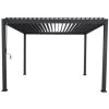 Pergola Deluxe Zwart 3,6x3,6m 1 Pergola Deluxe Zwart 3,6x3,6m -Tuin Decor Verkoop 123 845