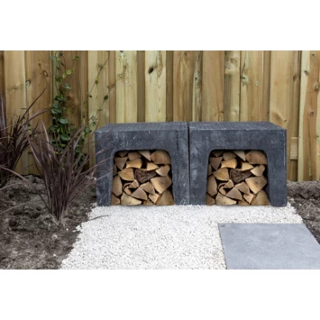 U-element Beton Zwart 30x40x30 Cm 3 U-element Beton Zwart 30x40x30 Cm